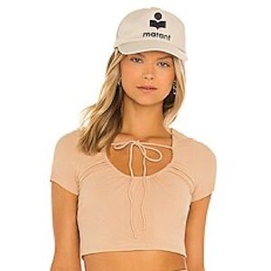 Lover’s + Friends Vera Crop Tee in Nude